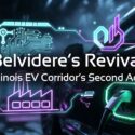 Belvidere's Revival: Illinois EV Corridor's Second Act — article header image with EV charging port and neon tech graphics