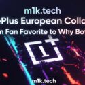 m1k.tech article title card: OnePlus European Collapse — From Fan Favorite to Why Bother, with OnePlus logo on dark background