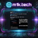 m1k.tech branded image showing a tweet by @M1K4_3L expressing extreme disappointment over the cancellation of the OnePlus Open 2, with a partially visible OnePlus portfolio strategy statement overlaid