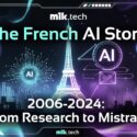 The French AI Story 2006–2024: From Research to Mistral — mlk.tech article cover featuring the Eiffel Tower with AI circuit imagery