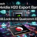 Nvidia H20 Export Ban: CUDA Lock-In vs Qualcomm Edge — m1k.tech article thumbnail featuring Nvidia and Qualcomm Snapdragon chips