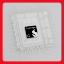 Qualcomm Snapdragon C Platform hero image showing the chip logo and badge against a dark background, representing the new entry-level Windows on Arm SoC family for budget laptops