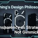 Nothing's Design Philosophy: Transparency as Strategy, Not Gimmick — Nothing phones with transparent backs and glowing Glyph Interface lighting