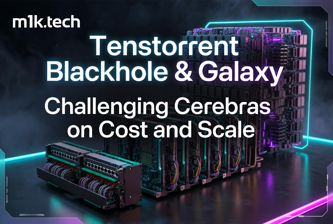 Tenstorrent Blackhole & Galaxy: Challenging Cerebras on Cost and Scale — m1k.tech article cover