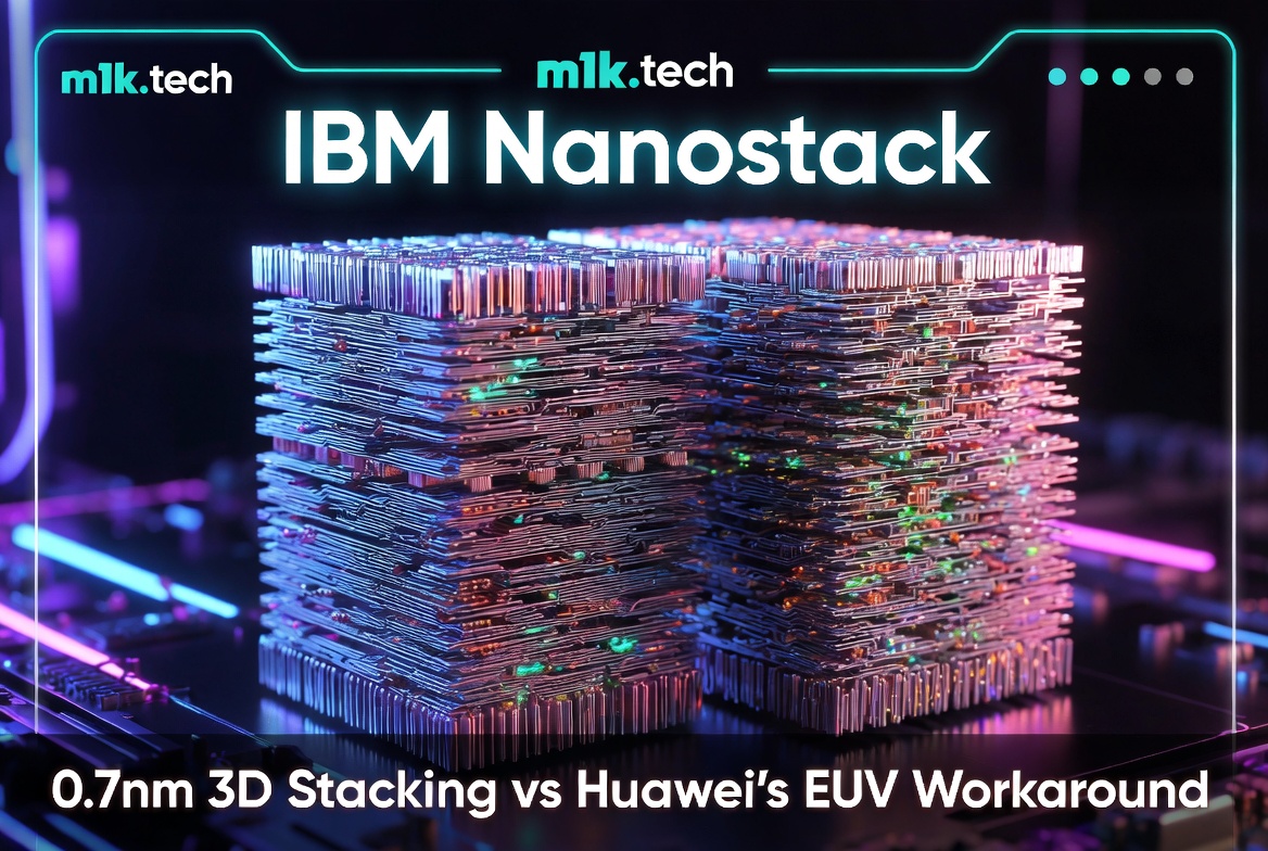 IBM Nanostack: 0.7nm 3D Stacking vs Huawei's EUV Workaround — m1k.tech