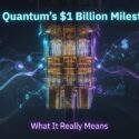 IBM Quantum's $1 Billion Milestone: What It Really Means — stylized quantum computer with glowing financial data streams