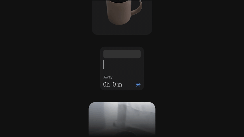 Animated preview of Nothing OS 5.0 home screen widgets, second view
