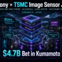 Infographic: Sony × TSMC $4.7B joint venture in Kumamoto, Japan for stacked CMOS image sensors with on-sensor AI, global shutter, and HDR capabilities