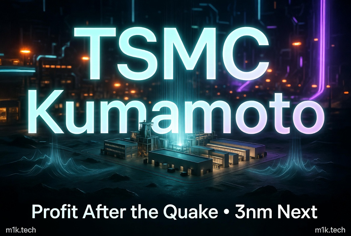 TSMC Kumamoto: Profit After the Quake • 3nm Next