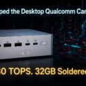 ASUS Shipped the Desktop Qualcomm Canceled Twice. 80 TOPS. 32GB Soldered. Image shows an ASUS mini PC with front USB ports and power button